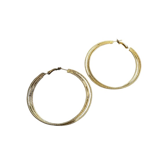 Jewelry - Elegant Gold Hoop Earrings
